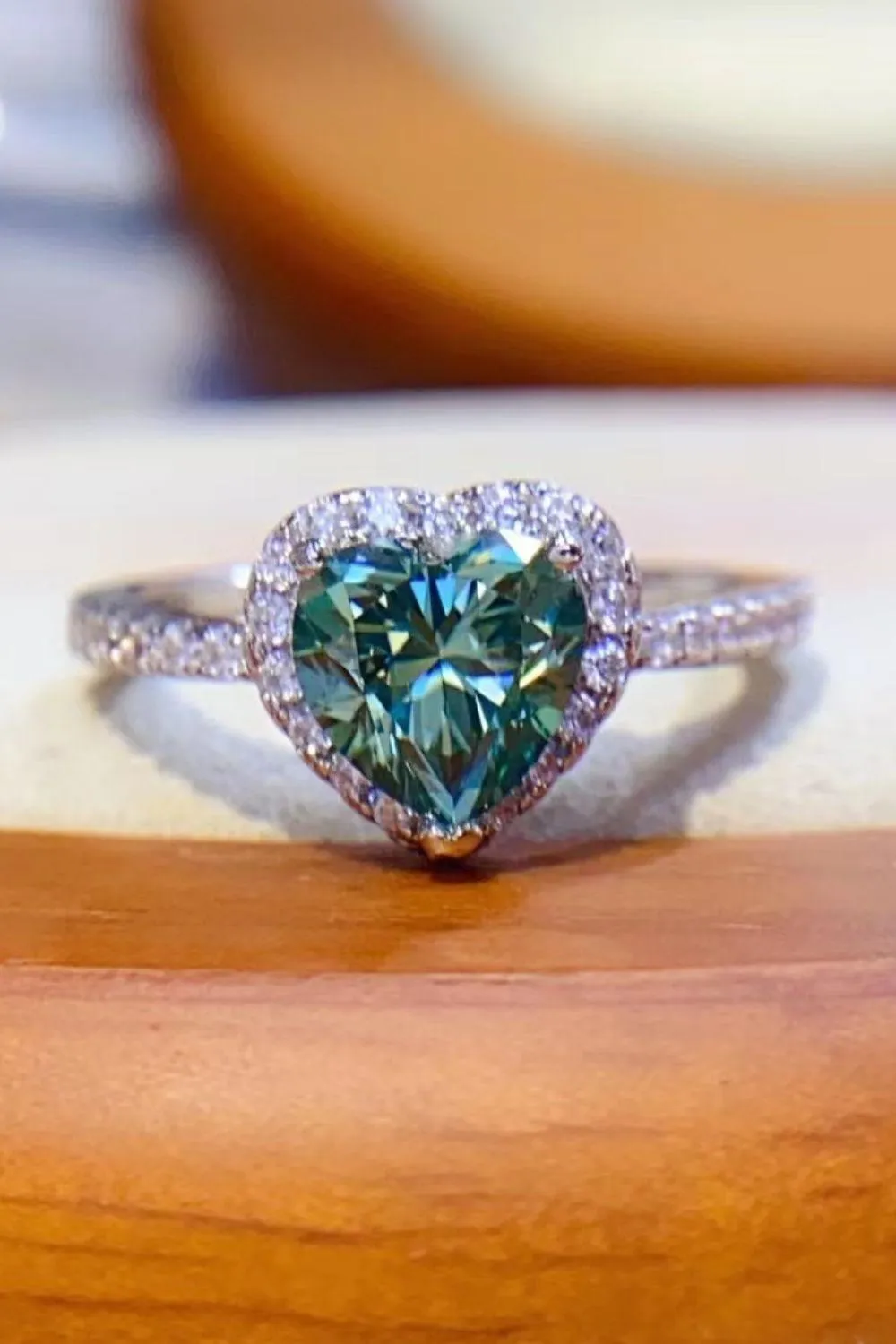 Hazel Blues® | 1-Carat Moissanite Heart Ring