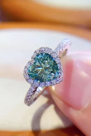Hazel Blues® | 1-Carat Moissanite Heart Ring