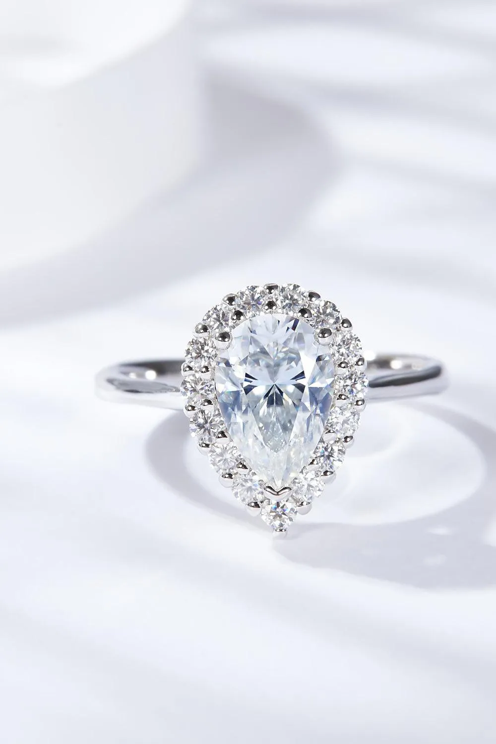 Hazel Blues® | 1.5 Carat Moissanite Teardrop Ring