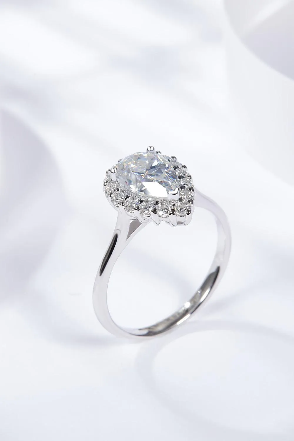 Hazel Blues® | 1.5 Carat Moissanite Teardrop Ring