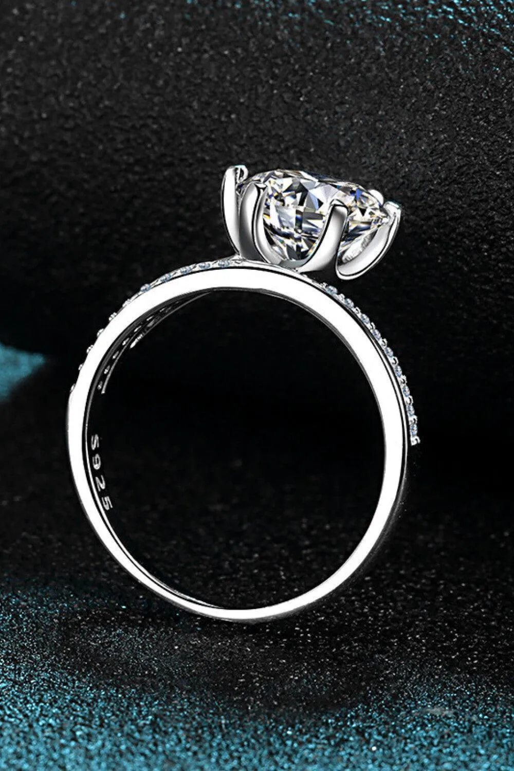 Hazel Blues® | 3 Carat Moissanite 6-Prong Ring
