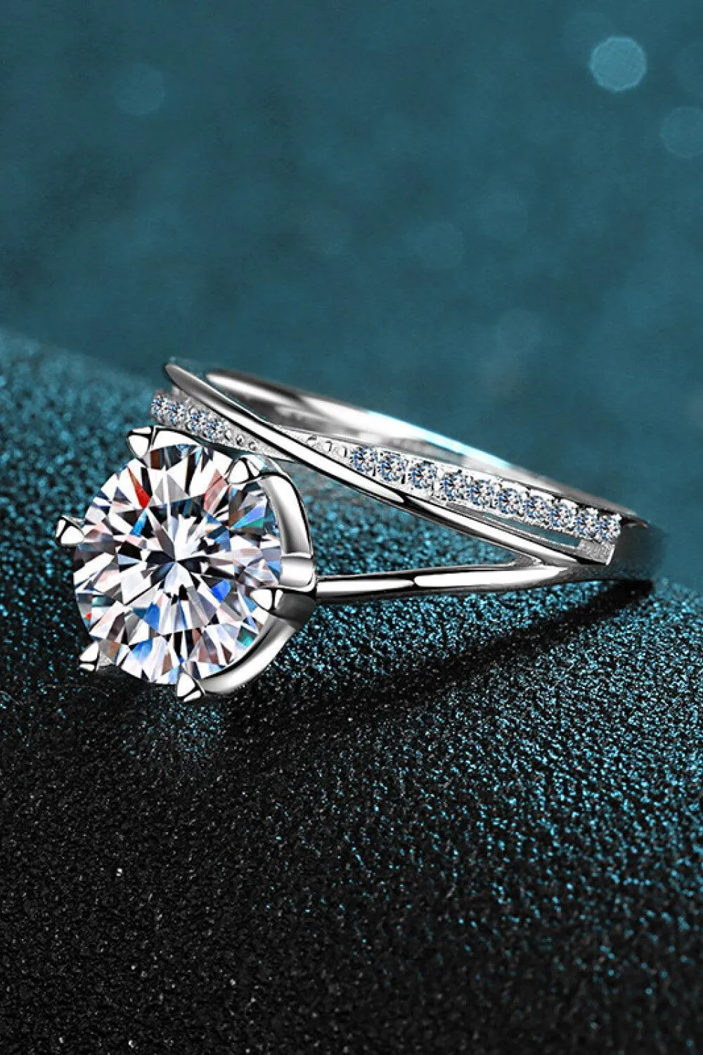 Hazel Blues® | 3 Carat Moissanite 6-Prong Ring