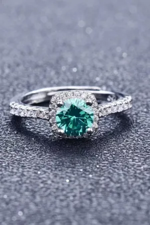 Hazel Blues® | 3 Carat Moissanite Platinum-Plated Cluster Ring