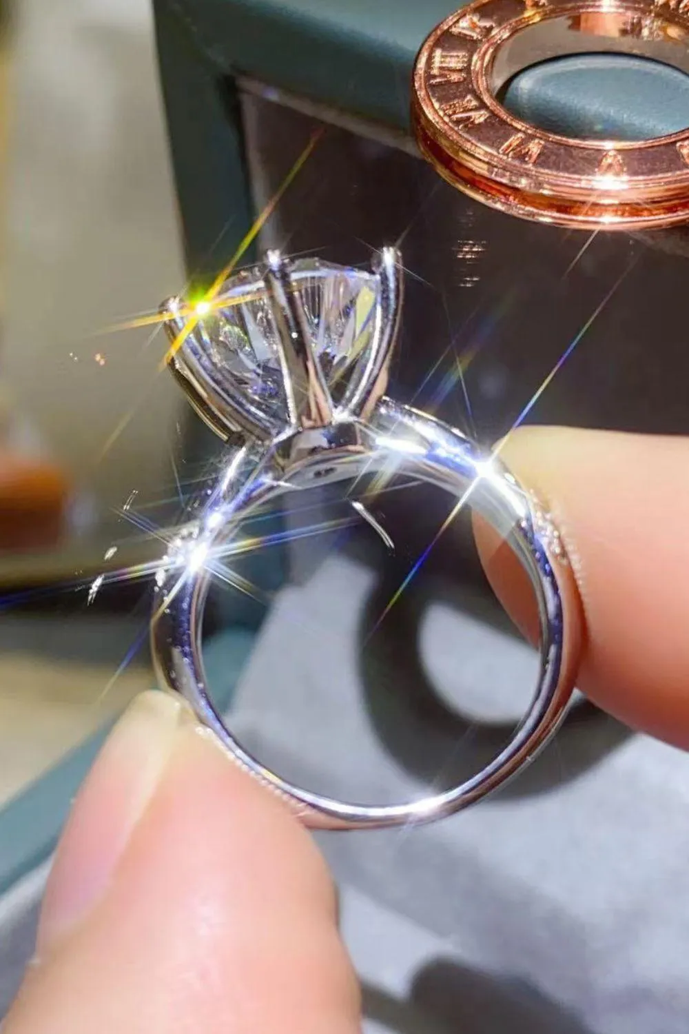 Hazel Blues® | 5 Carat Moissanite 6-Prong Ring