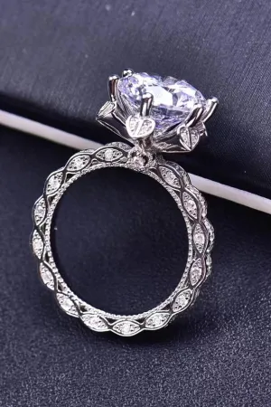 Hazel Blues® | 5 Carat Moissanite Heart 925 Sterling Silver Ring