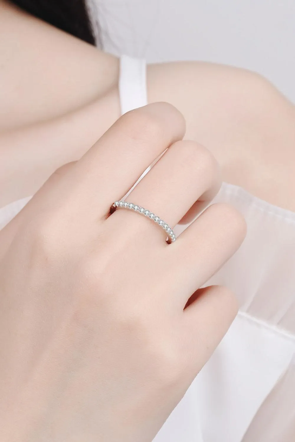 Hazel Blues® | Curious Time 925 Sterling Silver Moissanite Ring