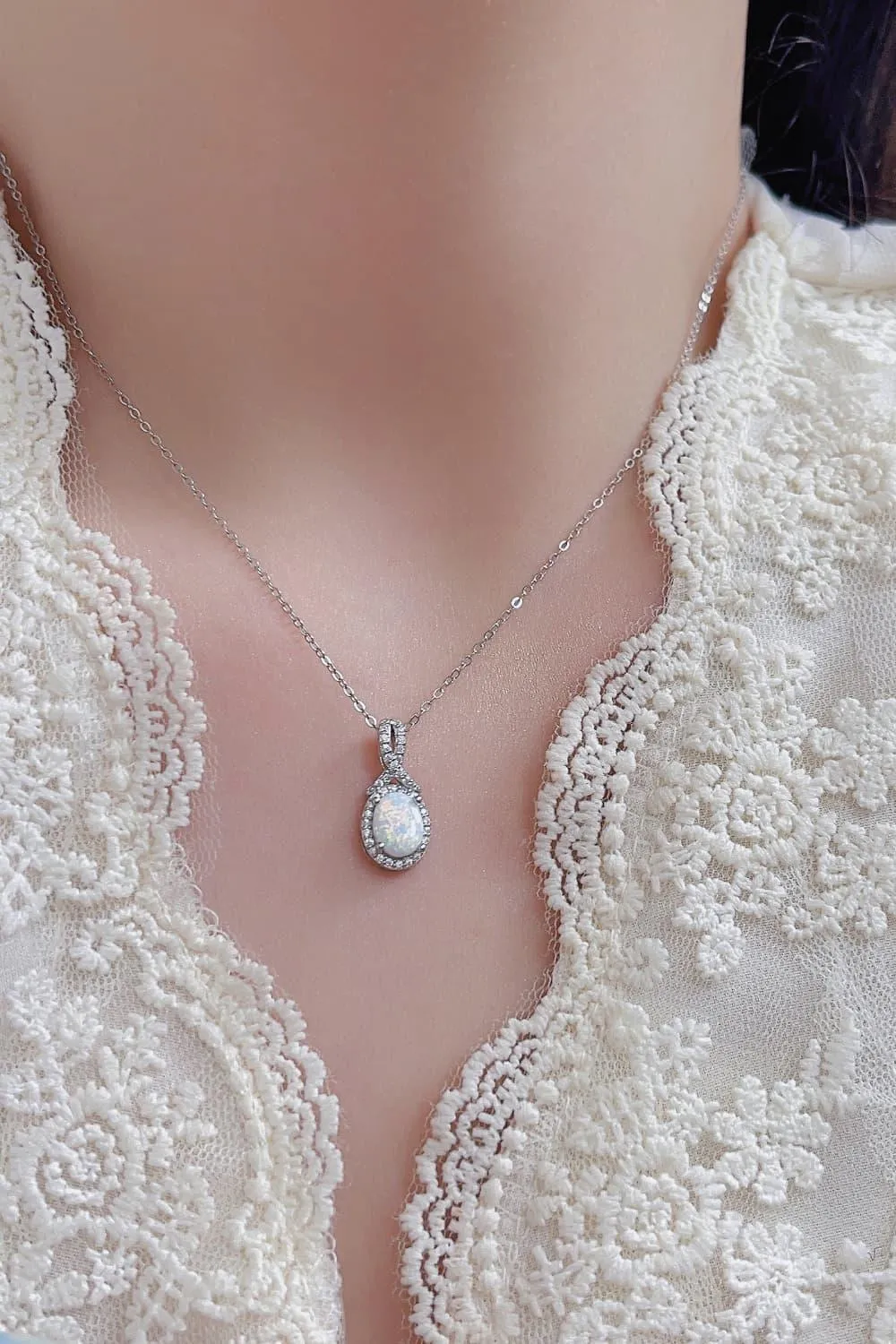 Hazel Blues® |  Feeling My Best Opal Pendant Necklace