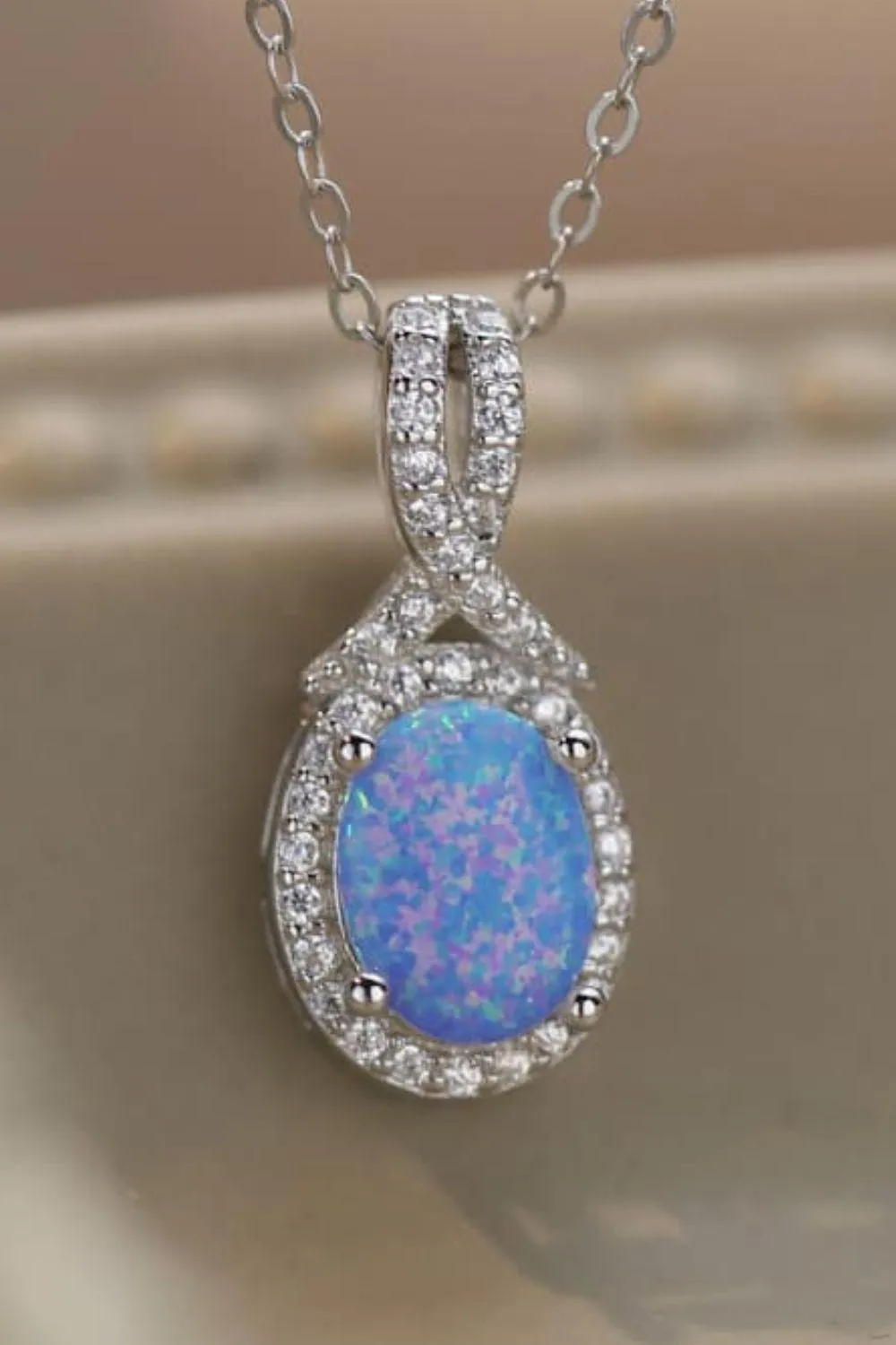 Hazel Blues® |  Feeling My Best Opal Pendant Necklace
