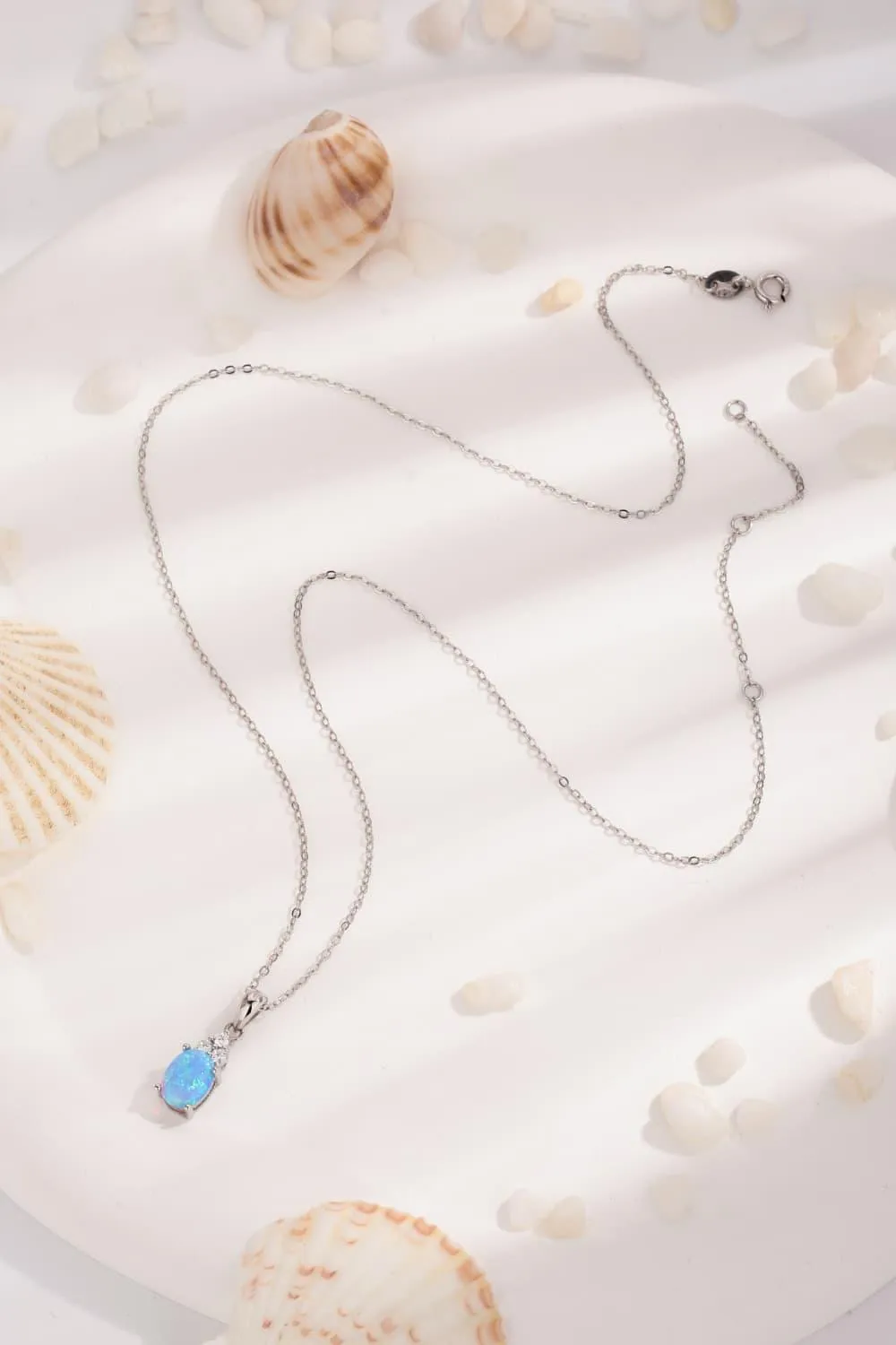 Hazel Blues® |  Find Your Center Opal Pendant Necklace