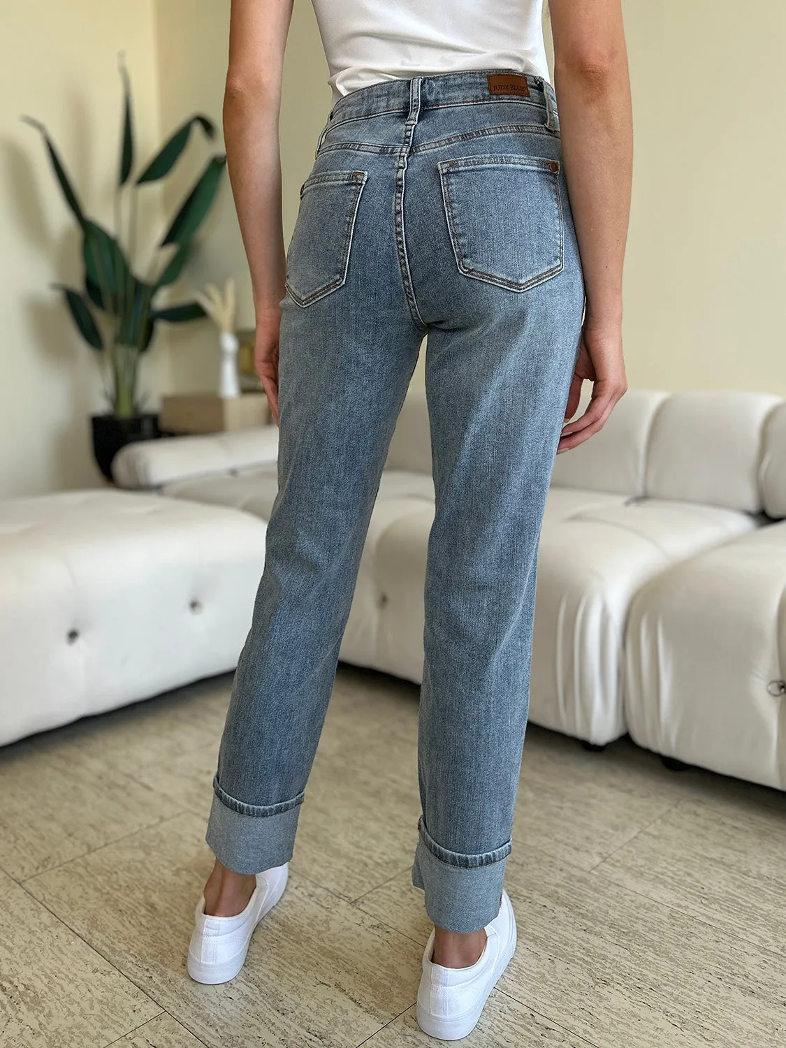 Hazel Blues® |  Judy Blue High Waist Cuff Hem Skinny Jeans