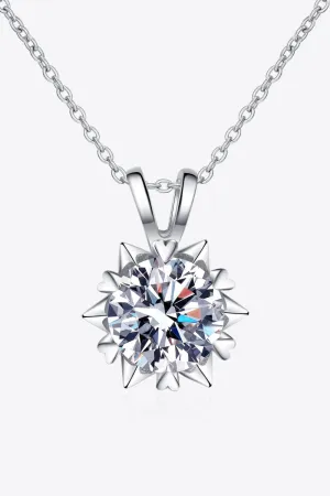 Hazel Blues® | Learning To Love 925 Sterling Silver Moissanite Pendant Necklace