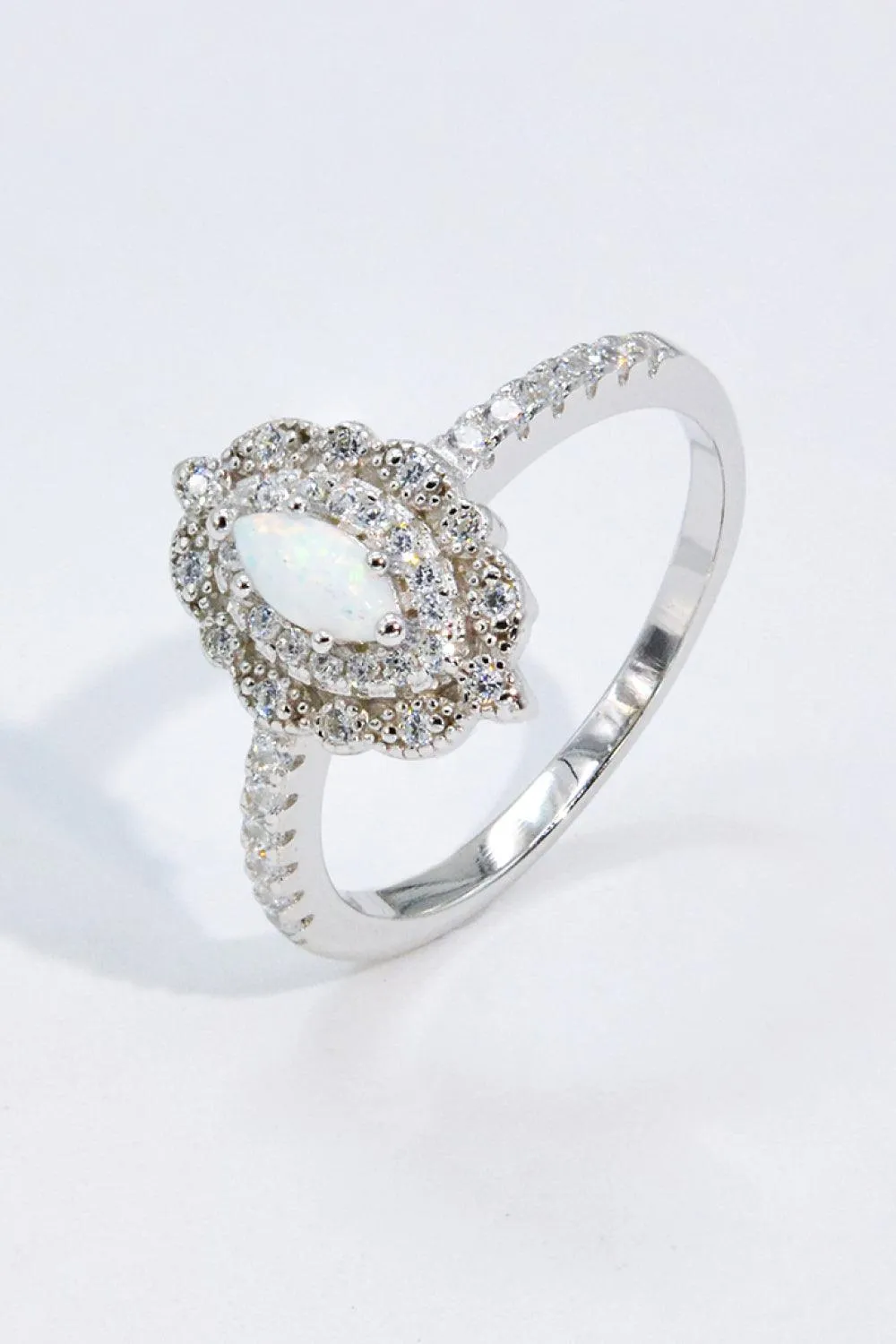 Hazel Blues® | Modern Love Story Opal and Zircon Ring