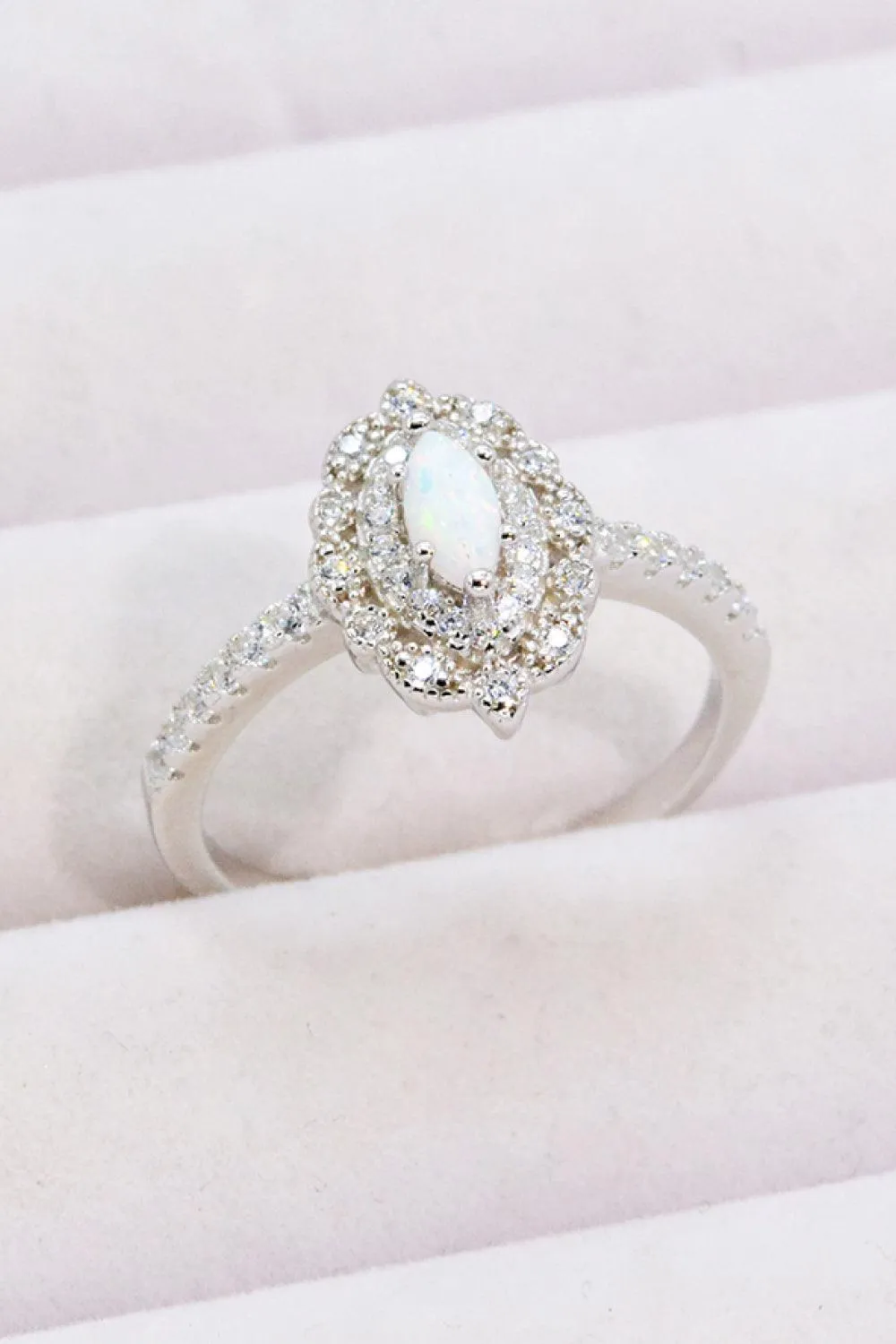 Hazel Blues® | Modern Love Story Opal and Zircon Ring