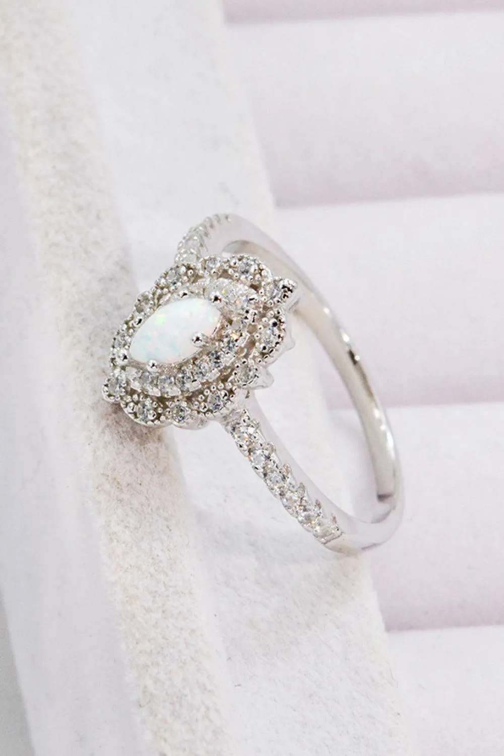 Hazel Blues® | Modern Love Story Opal and Zircon Ring