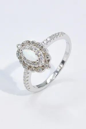 Hazel Blues® | Modern Love Story Opal and Zircon Ring