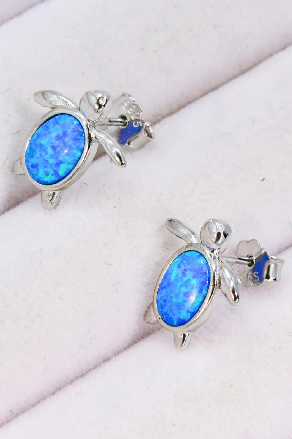 Hazel Blues® | Opal Turtle Stud Earrings