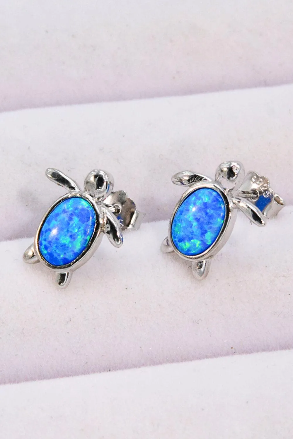 Hazel Blues® | Opal Turtle Stud Earrings