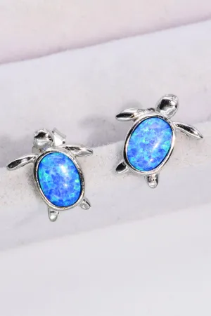 Hazel Blues® | Opal Turtle Stud Earrings
