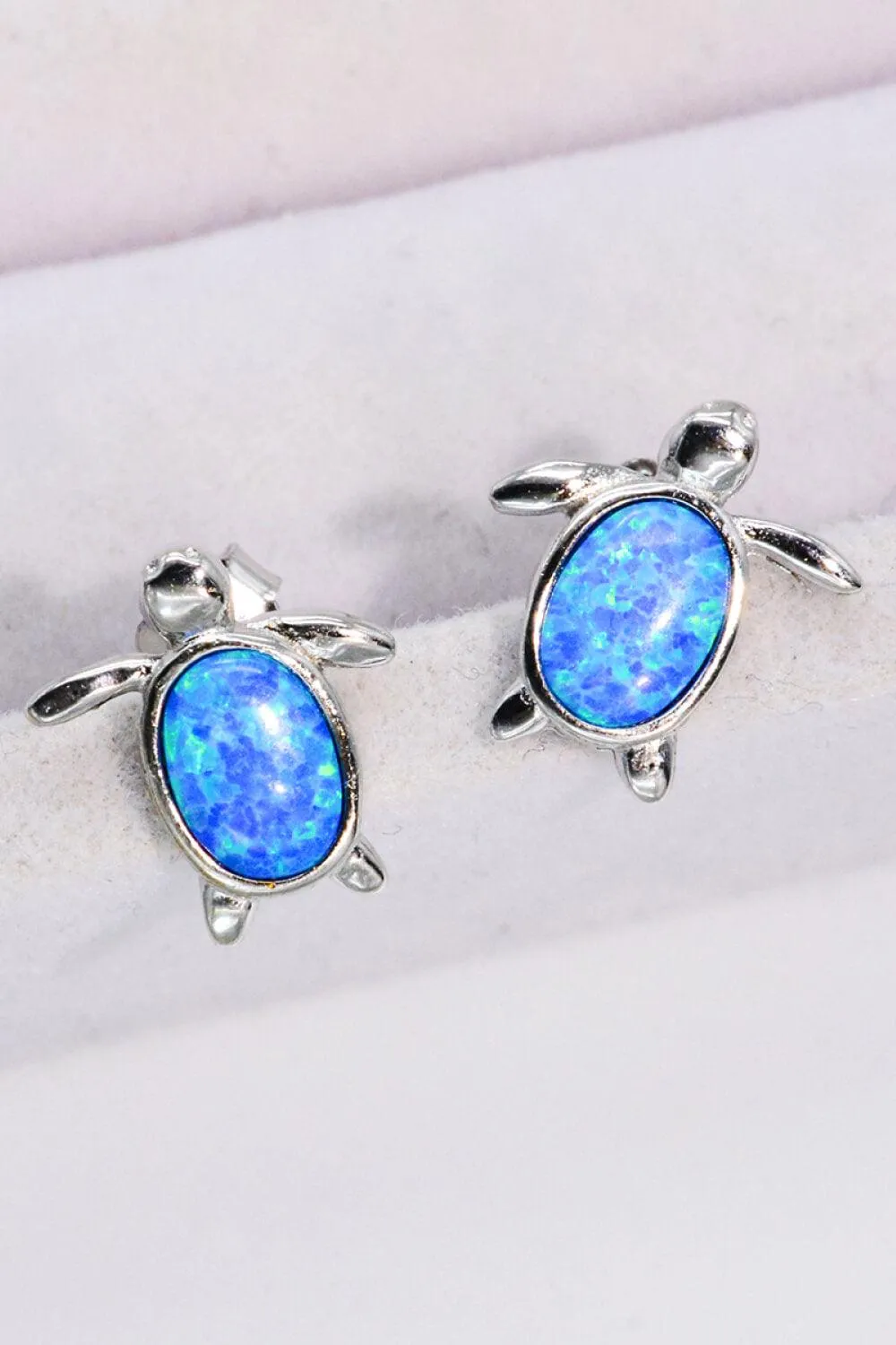 Hazel Blues® | Opal Turtle Stud Earrings