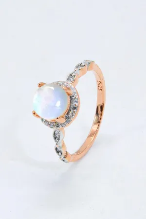 Hazel Blues® | Round Moonstone Ring