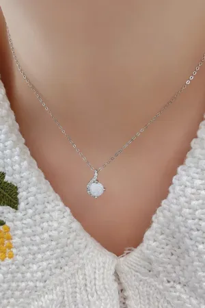 Hazel Blues® |  Sweet Beginnings Opal Pendant Necklace