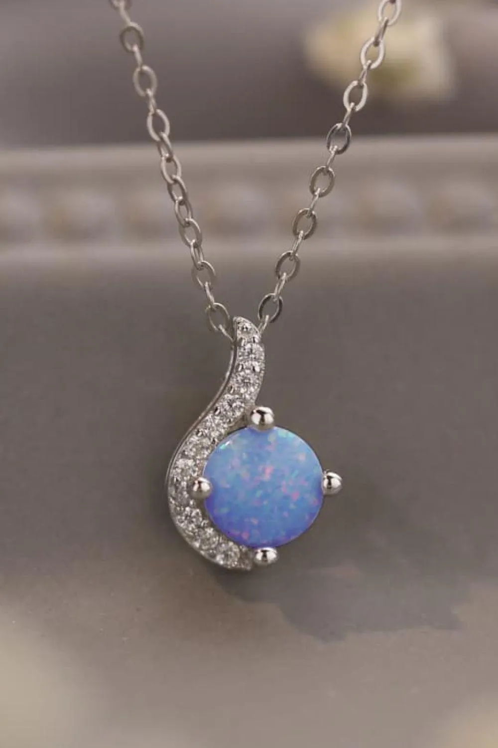 Hazel Blues® |  Sweet Beginnings Opal Pendant Necklace