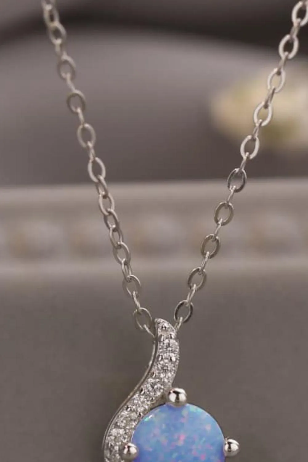 Hazel Blues® |  Sweet Beginnings Opal Pendant Necklace