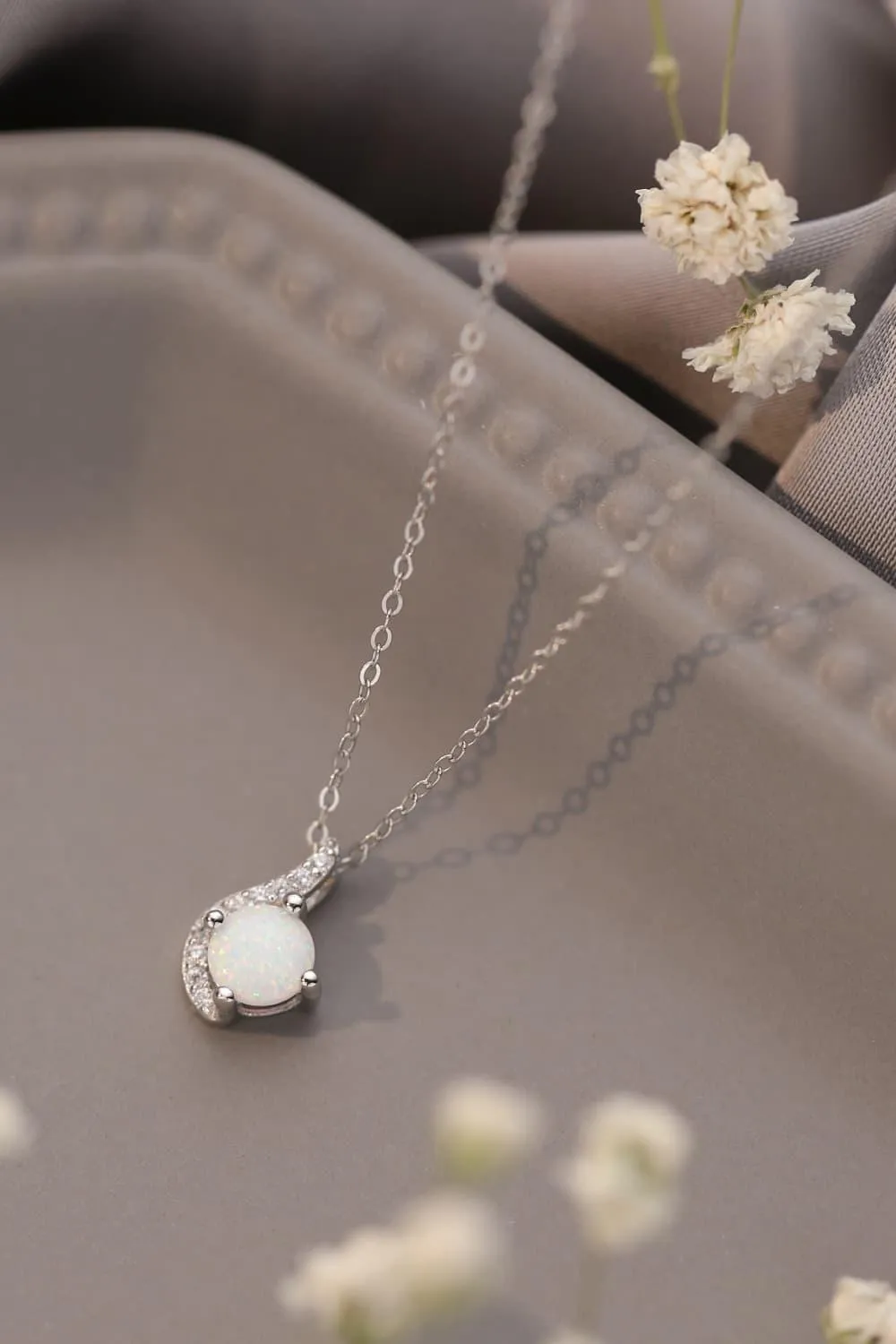Hazel Blues® |  Sweet Beginnings Opal Pendant Necklace
