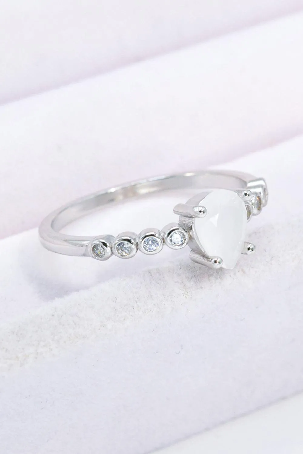 Hazel Blues® | Teardrop Natural Moonstone Ring