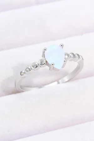 Hazel Blues® | Teardrop Natural Moonstone Ring