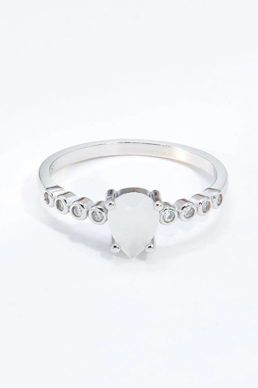 Hazel Blues® | Teardrop Natural Moonstone Ring
