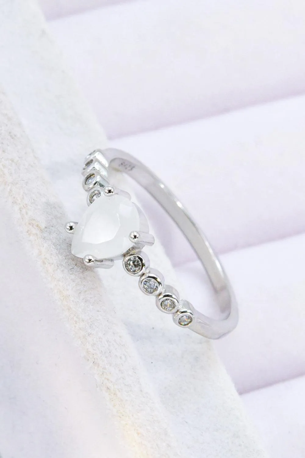 Hazel Blues® | Teardrop Natural Moonstone Ring