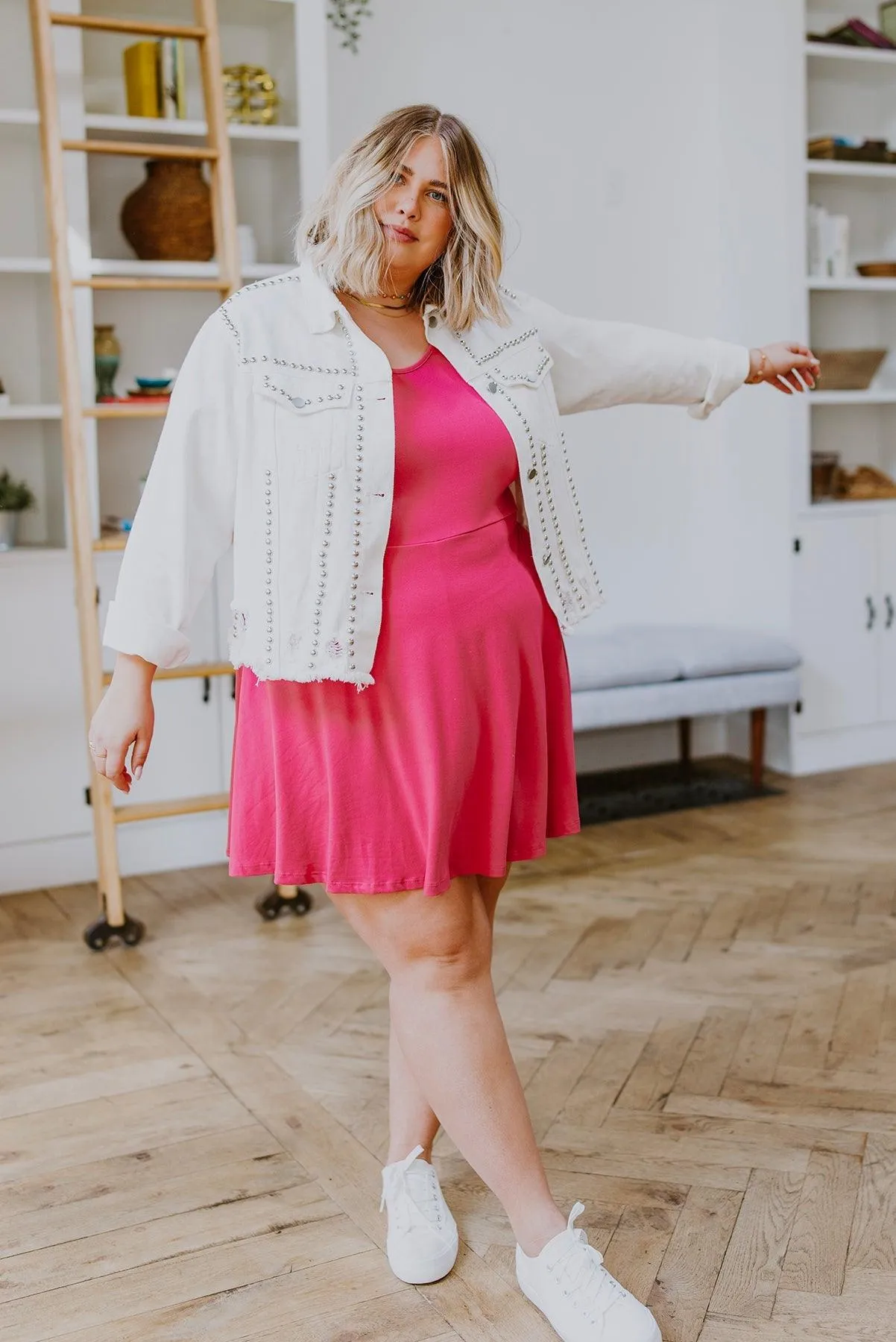 Hazel Blues® | Think Pink Sleeveless Skort Dress