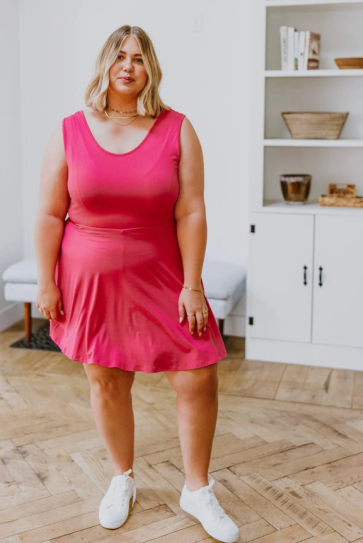 Hazel Blues® | Think Pink Sleeveless Skort Dress