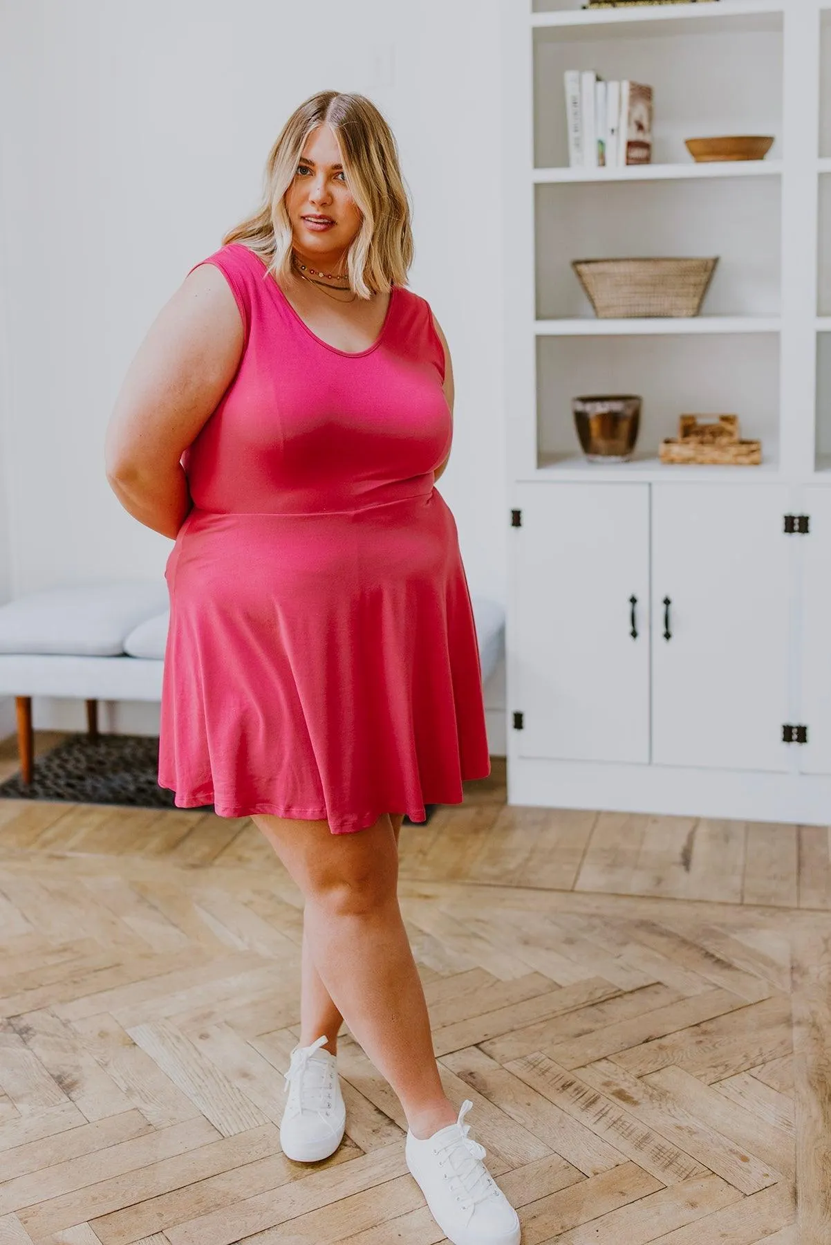 Hazel Blues® | Think Pink Sleeveless Skort Dress