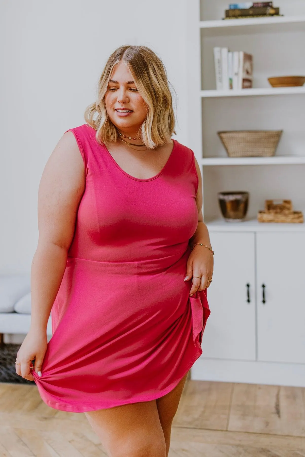 Hazel Blues® | Think Pink Sleeveless Skort Dress