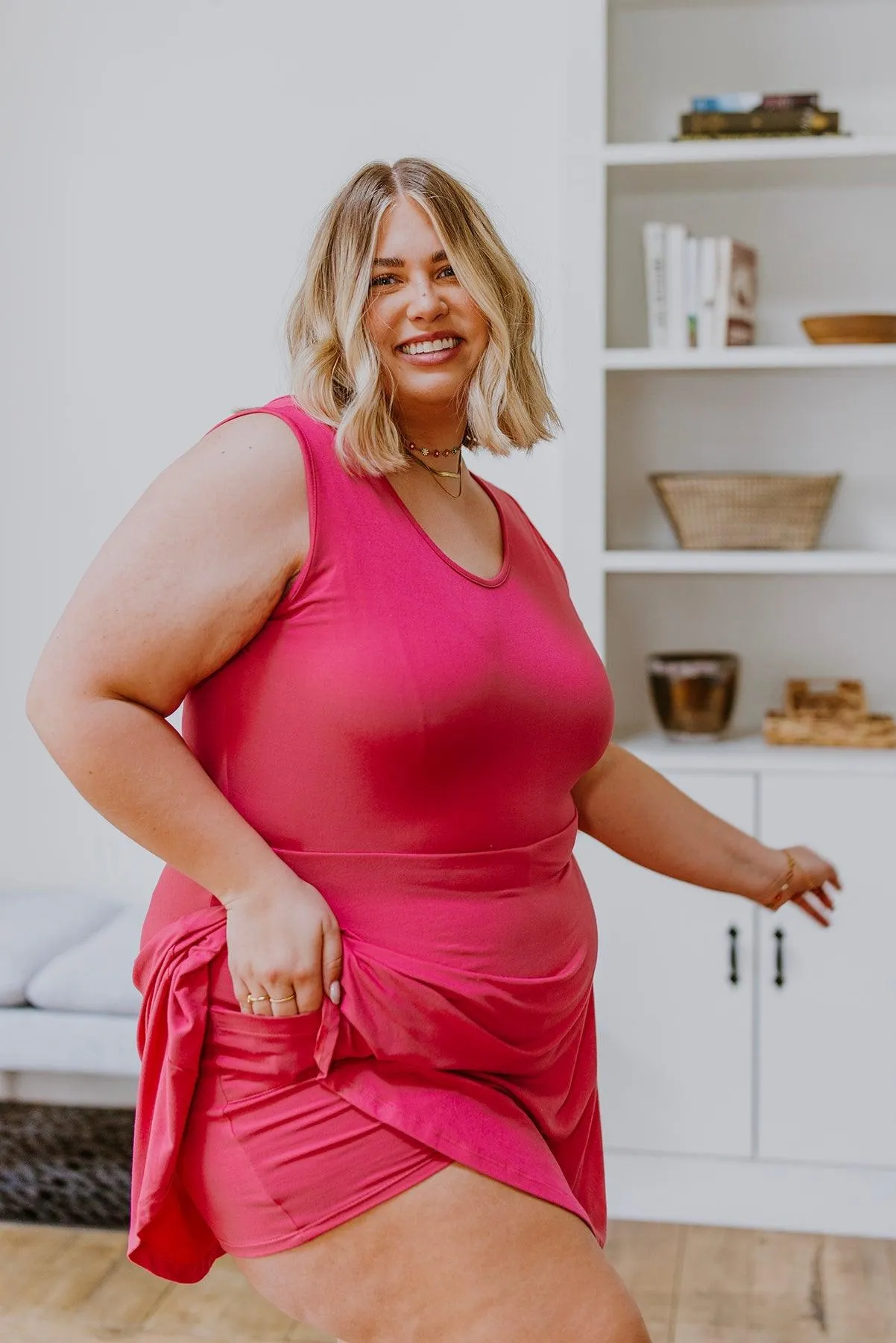 Hazel Blues® | Think Pink Sleeveless Skort Dress