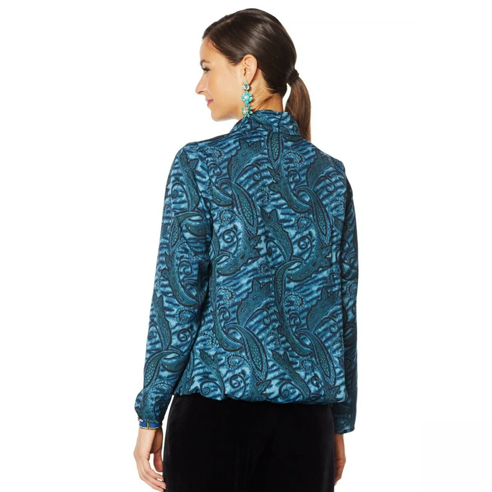 Heidi Daus Women's Divine Miss Paisley Printed Top
