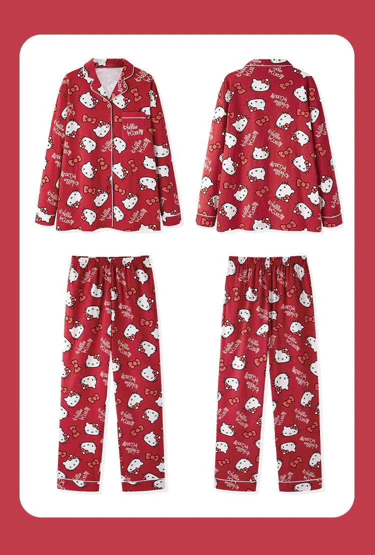 Hello Kitty Pajamas 100% Cotton