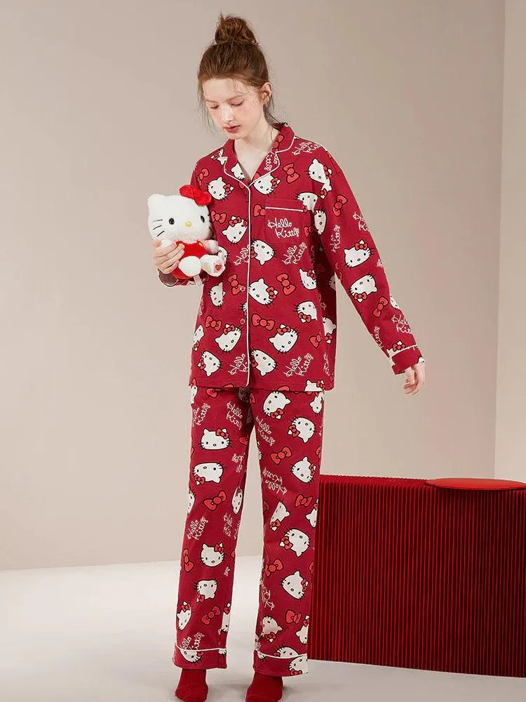 Hello Kitty Pajamas 100% Cotton