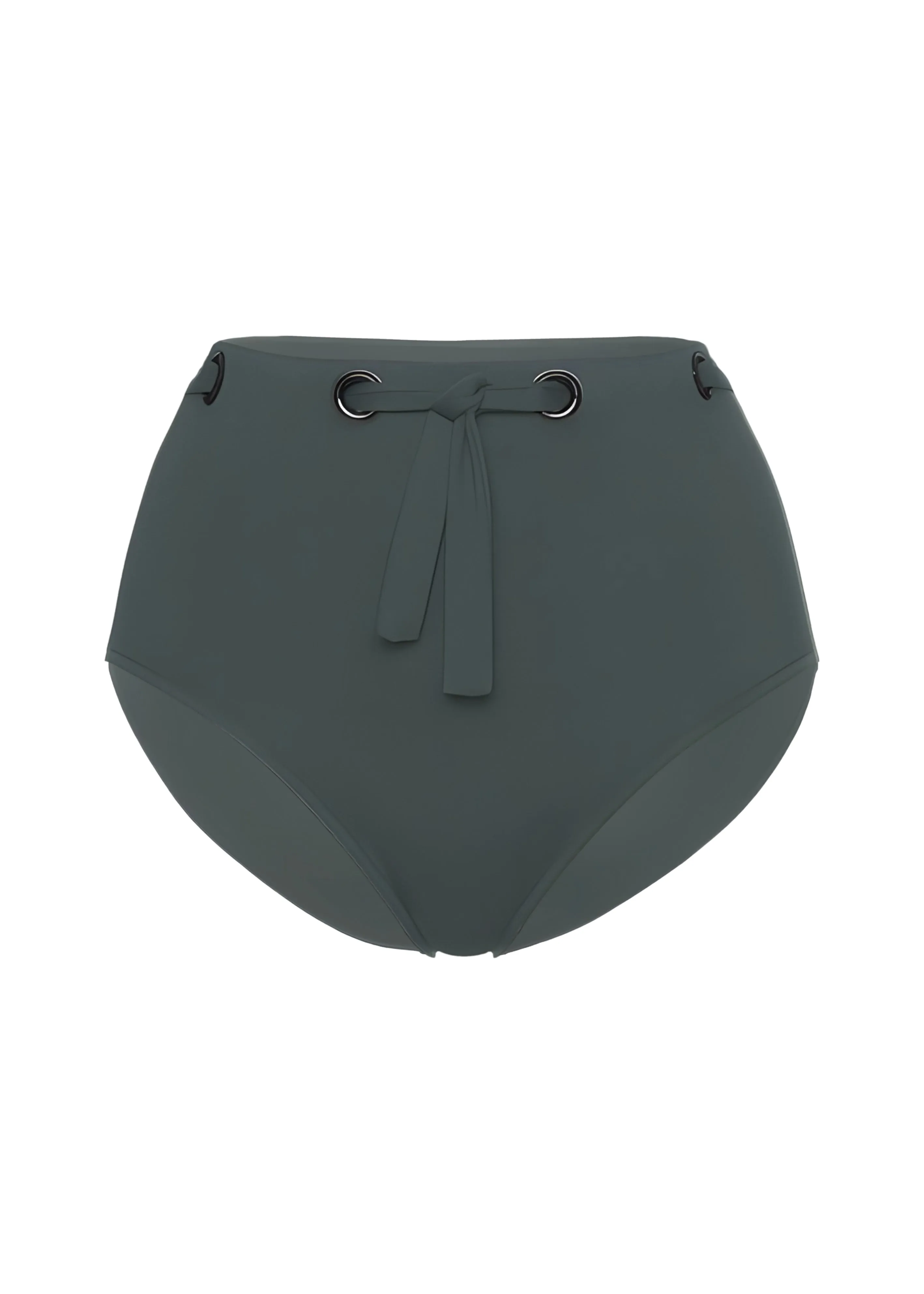 High Waisted Bikini Bottoms in Sage Green