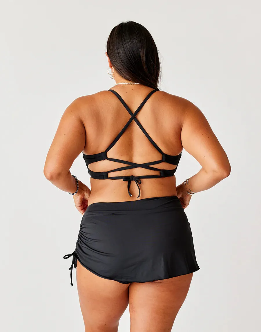Hoku Swim Skirt - Black