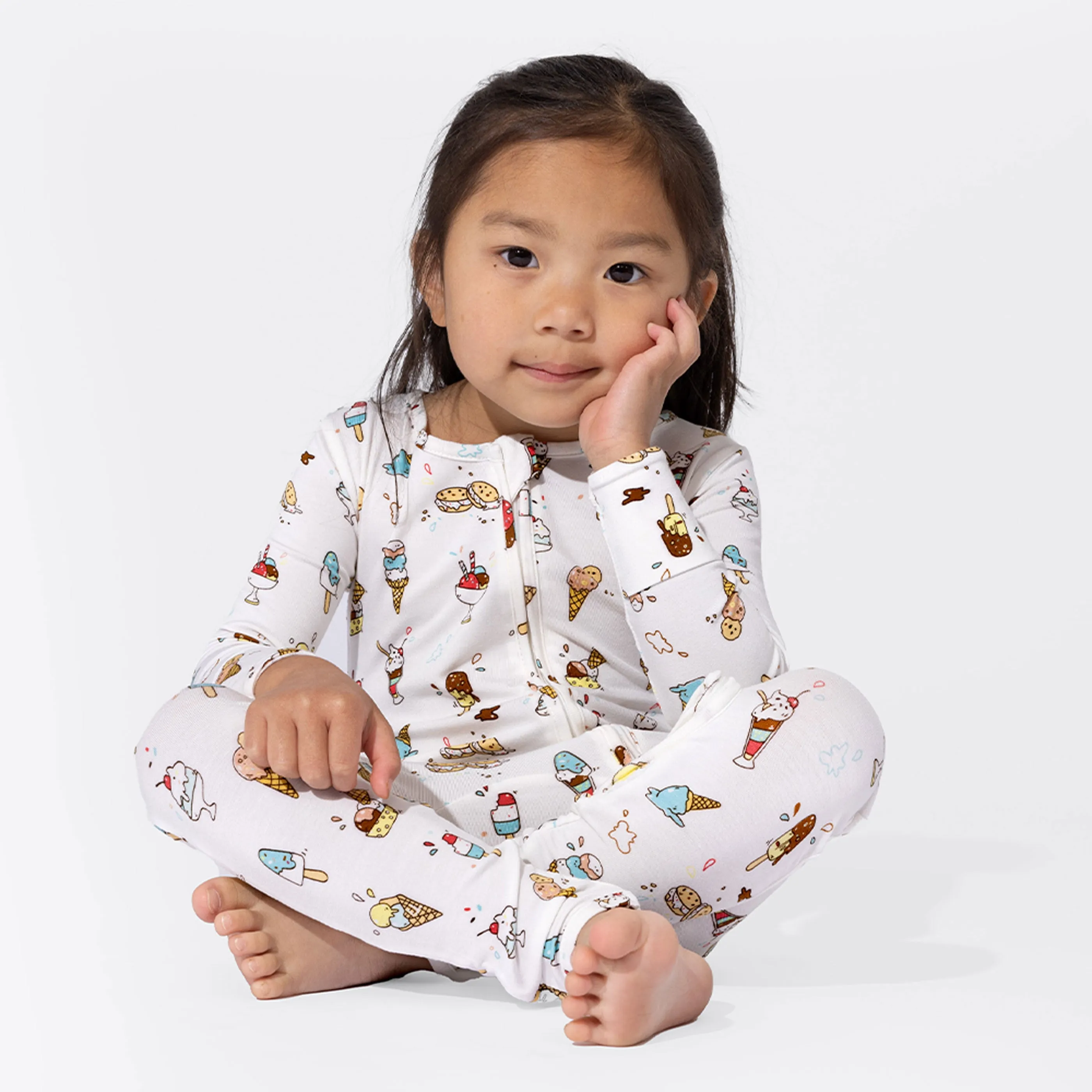 Ice Cream Bamboo Convertible Footie
