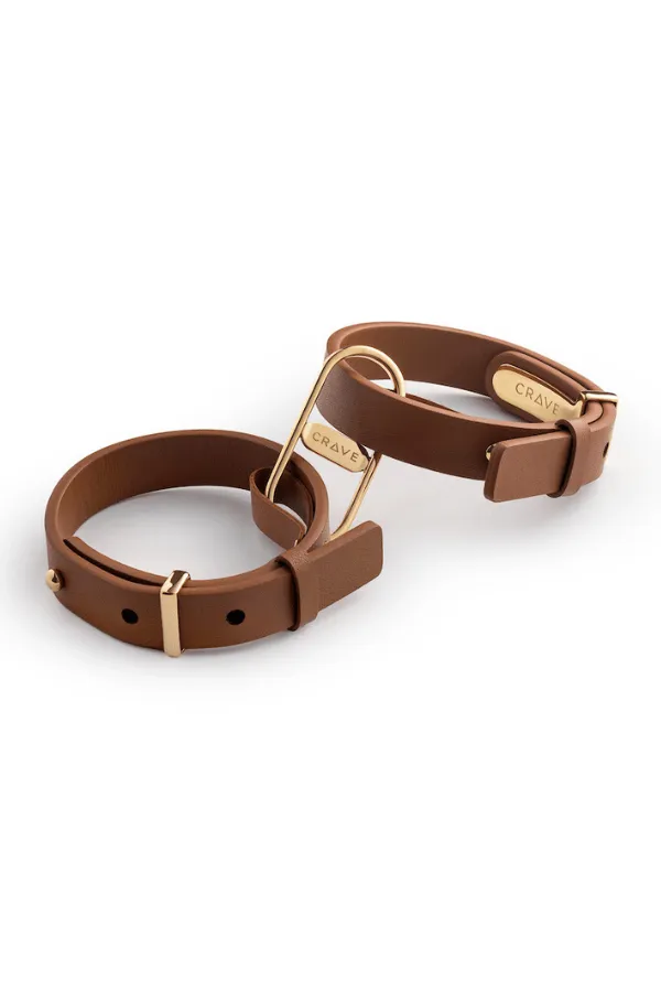 Icon Cuffs - Tan/Gold