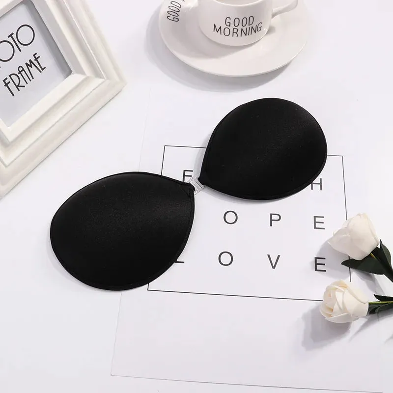 Invisible Self-Adhesive Silicone Push-Up Bra - Seamless Front Closure Strapless Backless Lingerie