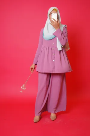Iris-Frock Style Co Ord Set-Candy Pink