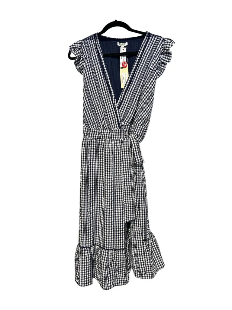 JADE JADE Checkered Gingham Navy dress M