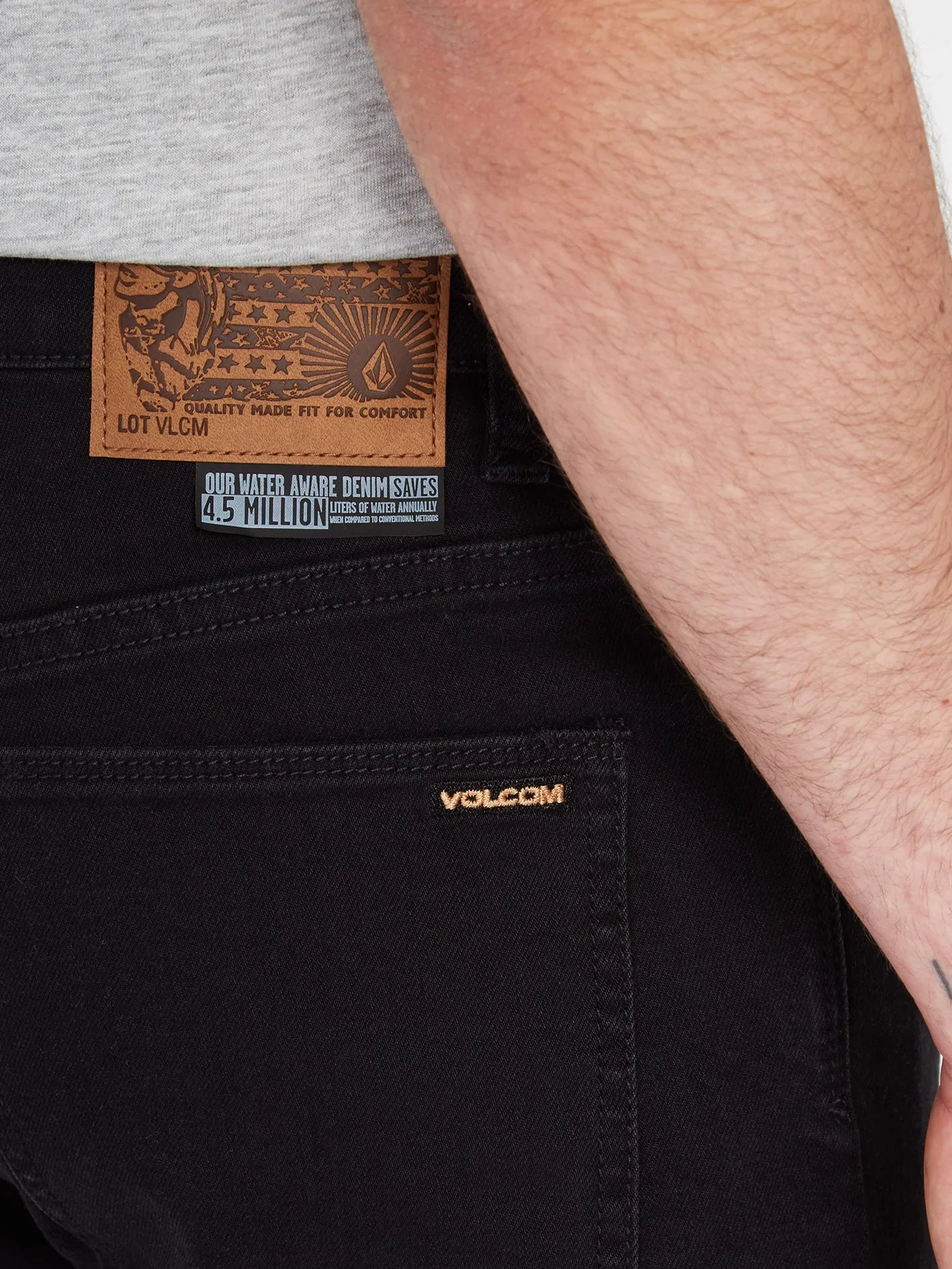 Jean Solver Tapered - BLACK OUT