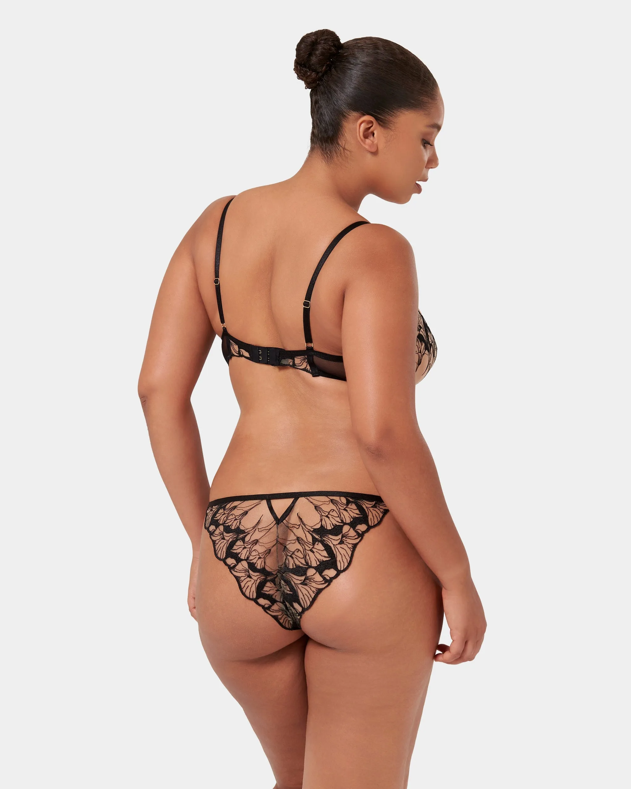 Kalmia Panty Black/Sheer