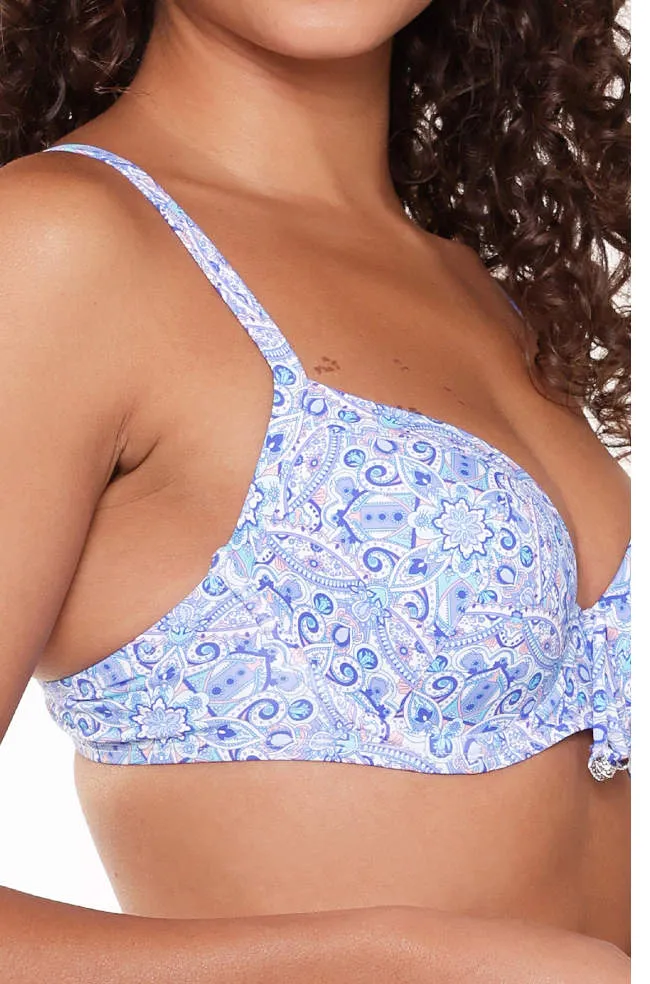 Kate UW Moulded Bikini Set (Blue Paisley)